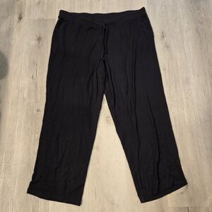 Alfani Black Pajama Pants Drawstring Pockets Womens Sz XXL